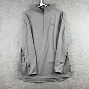 Veil Spark Womens XL 1/4 Zip Tunic Pullover Women's Grey Thumbholes Zip Pocket